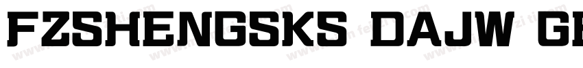 FZSHENGSKS DAJW GB10字体转换